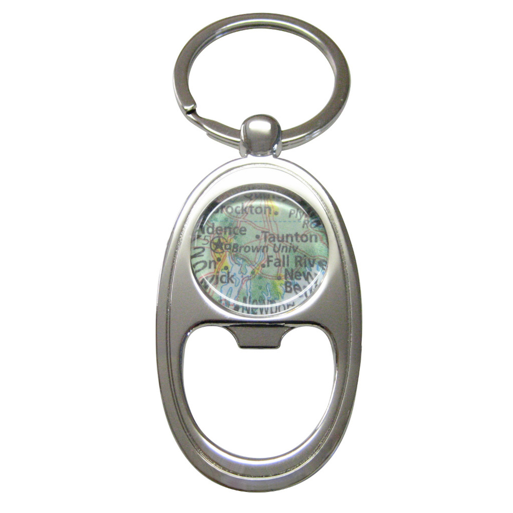 Brown University Map Bottle Opener Key Chain - image 1